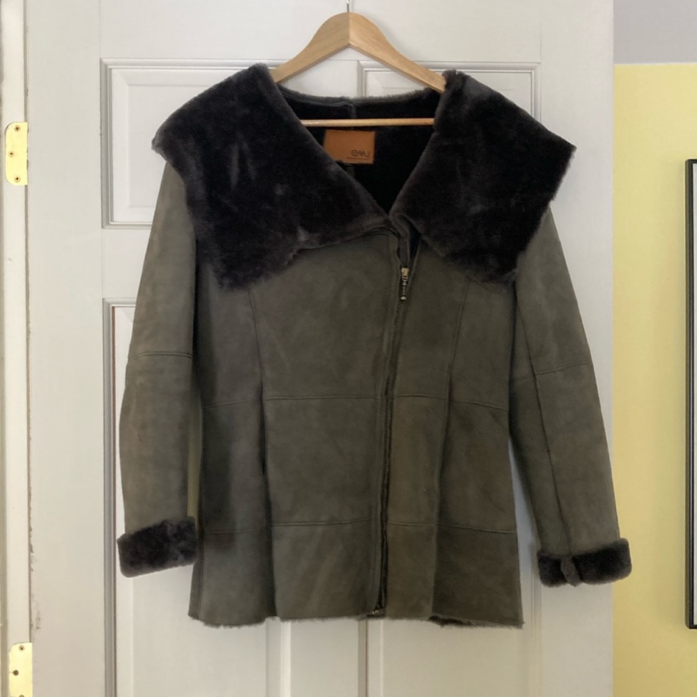 Fur Lined Suede Jacket